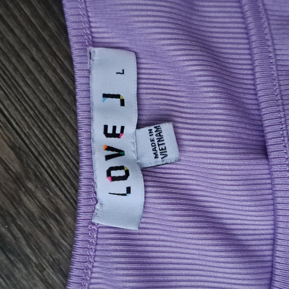 Lavender Crop Top - Picture 3 of 5